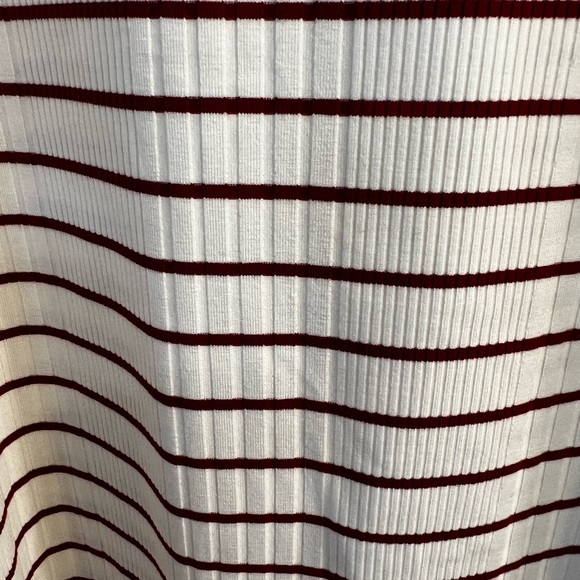 NWT banana republic Striped ribbed midi dress. Sz: L - Picture 5 of 7